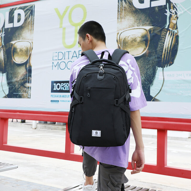 SenkeyStyle-mochila de baloncesto informal para hombre, bolsa deportiva impermeable de gran capacidad con carga USB, a la moda, 2021