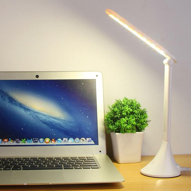 Lámpara de lectura portátil para ordenador portátil, luz de noche plegable con USB, regulable, táctil, envío directo, 70%