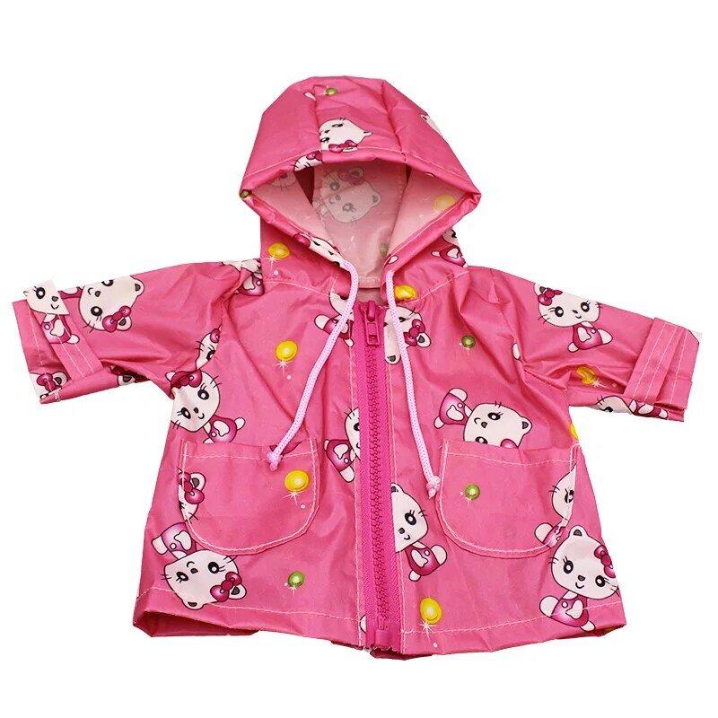 Baby Neue Geboren Fit 17 zoll 43cm Puppe Kleidung Zubehör Regenmantel Anzug Für Baby Geburtstag Geschenk