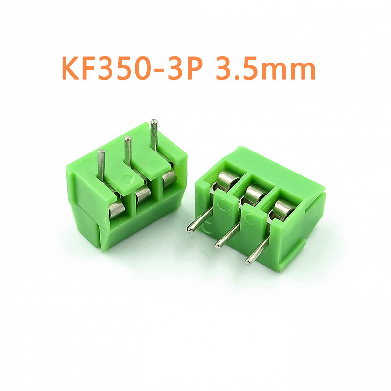 20pcs/Lot Screw 5.08mm 3.5mm Straight Pin PCB Screw Terminal Block Connector KF301-2P KF301-3P KF350-2P KF350-3P Screw Terminal