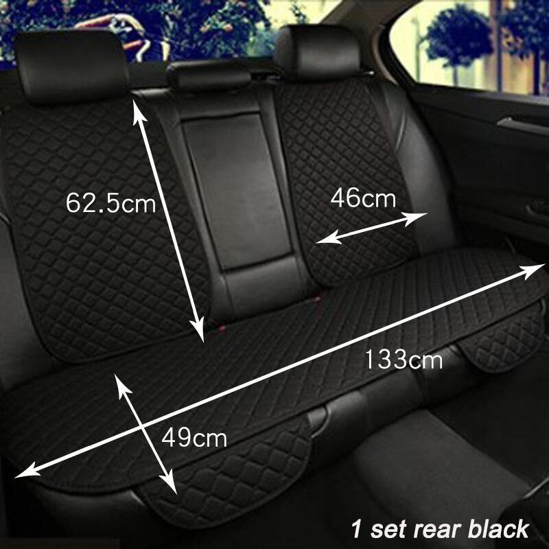 Housse de protection de siège de voiture en lin grande taille, tapis de coussin de siège avant ou arrière pour intérieur de voiture, camion et Van Suv