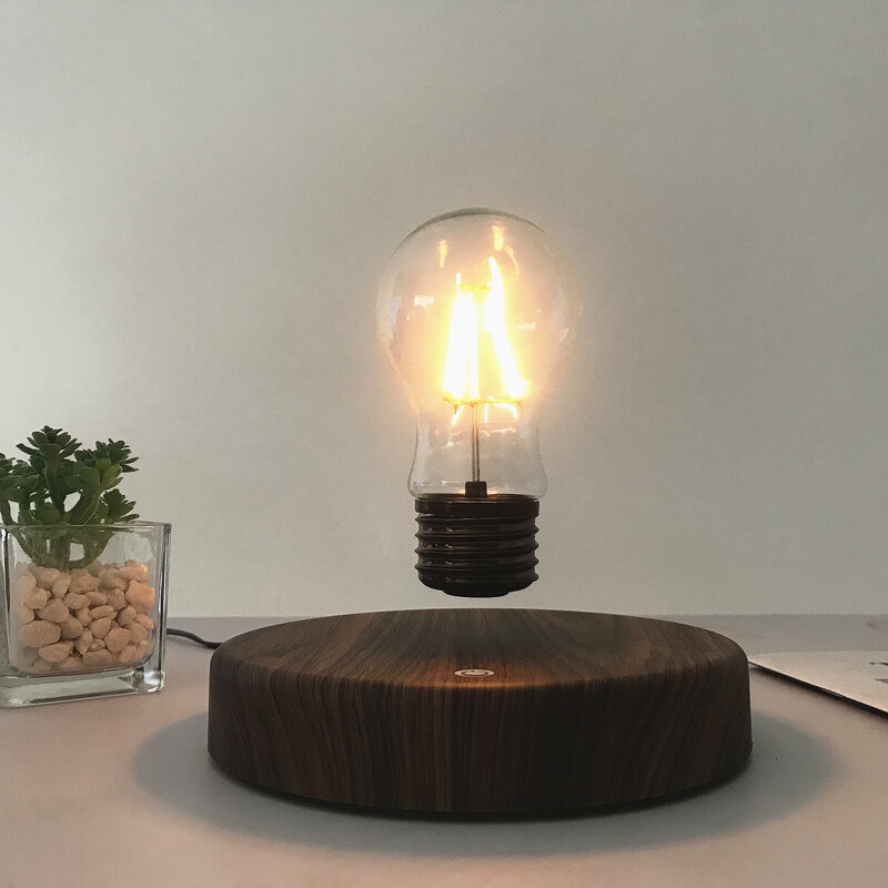 Magnetic Levitating Lamp Bulb Novelty Lighting Creative Night Light Desk Decor Table Lamp Room Decor For Bedside Bedroom Desk