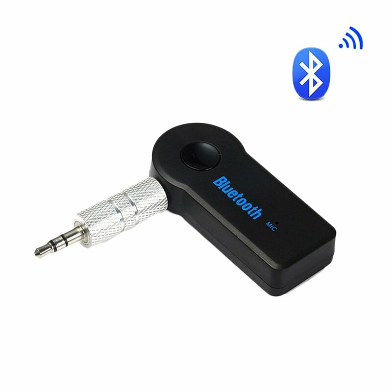 Receptor de música MP3 inalámbrico para coche, Kit de manos libres 2 en 1 con Jack de 3,5 MM, Audio AUX, Bluetooth, altavoz y auriculares