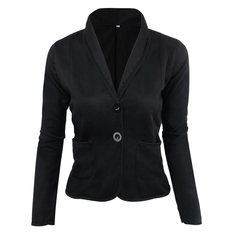 2020 New Fashion Women Blazers Office Lady Short Pockets Jackets Female Single Breasted Blazers for Women Outer Plus Size