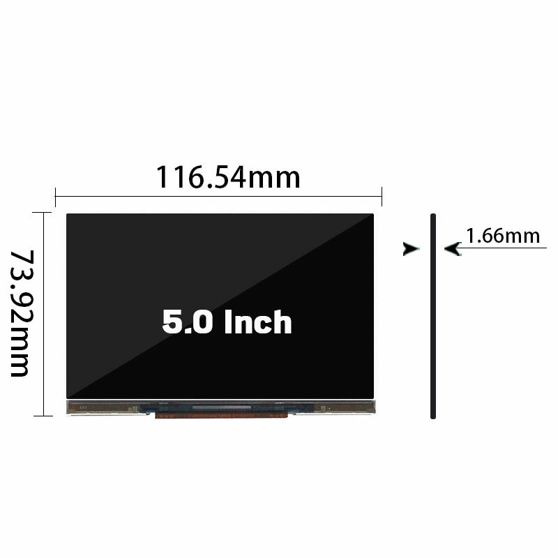 Pantalla LCD Original LVDS de 9,5 pulgadas, resolución AMS495QA01, brillo 9600, contraste 544: 1, 140x6500