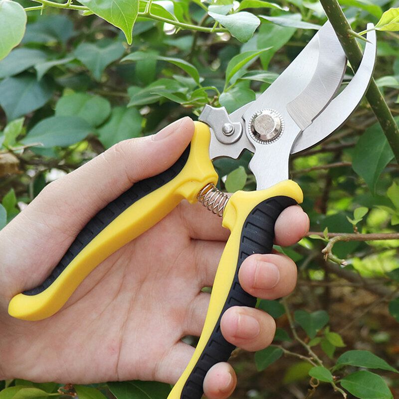 Tesouras de poda afiadas profissionais tesouras de jardim árvore aparadores secateurs tesouras de poda multifuncional jardinagem mão