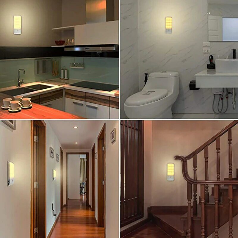 Led pir sensor de movimento guarda-roupa armário luz da lâmpada led sob o armário luz da noite para armário escadas cozinha quarto iluminação para casa