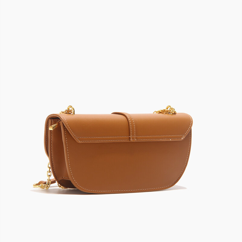 DN – sacs à main à bandoulière tendance pour femmes, sacoche à chaîne de styliste, simple, Vintage, petite sacoche Baguette, 2021