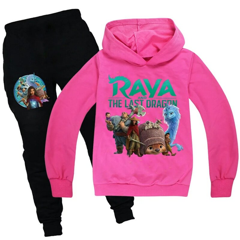 Raya and the Last Dragon – ensemble de vêtements pour garçons et filles, sweat à capuche, à la mode, pull imprimé 3D, Streetwear, 2-16 ans, collection automne 2021