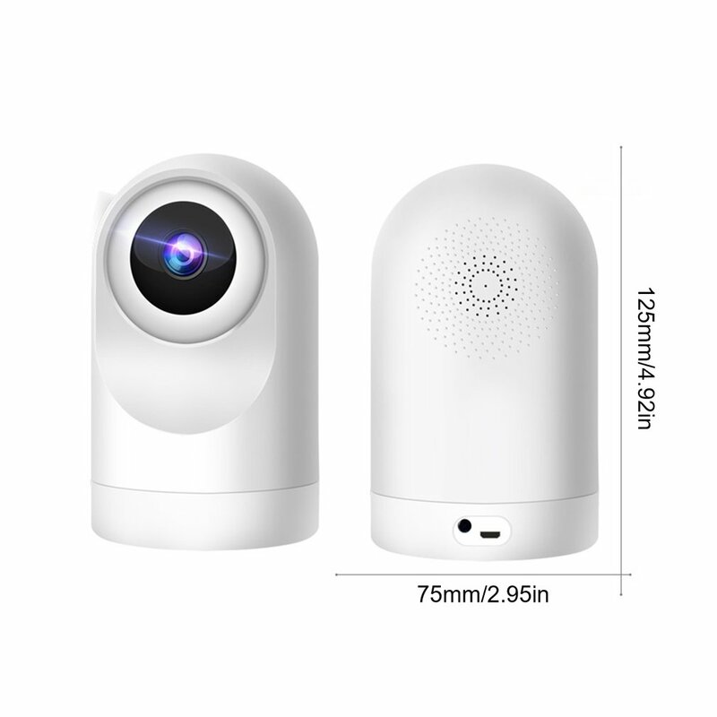 Smart 1080P HD WiFi IP Camera with Pan-Tilt Zoom Two Way Audio Baby Care Home Network Surveillance Camera