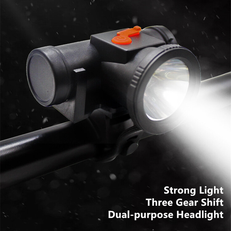 Dual Zweck Scheinwerfer LED Taschenlampe Scheinwerfer USB Aufladbare Kopf Taschenlampe Wasserdicht Fahrrad Licht Radfahren Angeln Lampe