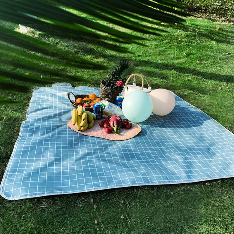 Tapis de Camping imperméable couverture de plage Portable en plein air pique-nique tapis de sol matelas en plein air Camping pique-nique tapis couverture jeux de pelouse