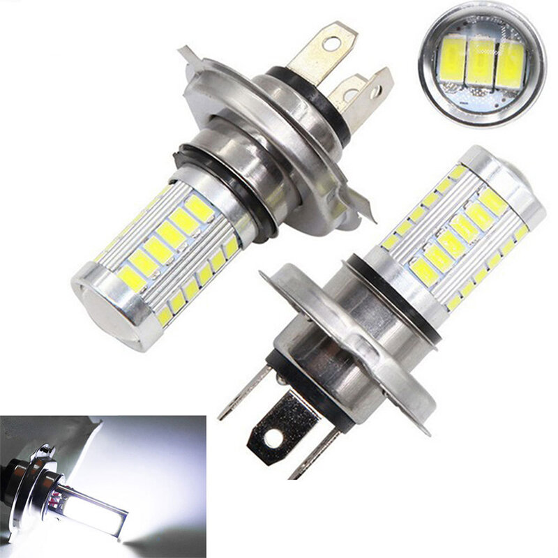1Pc lub 2 sztuk H4 LED lampa reflektor samochodowy 33 SMD 5630 5730 żarówka Auto samochodowe światło przeciwmgielne