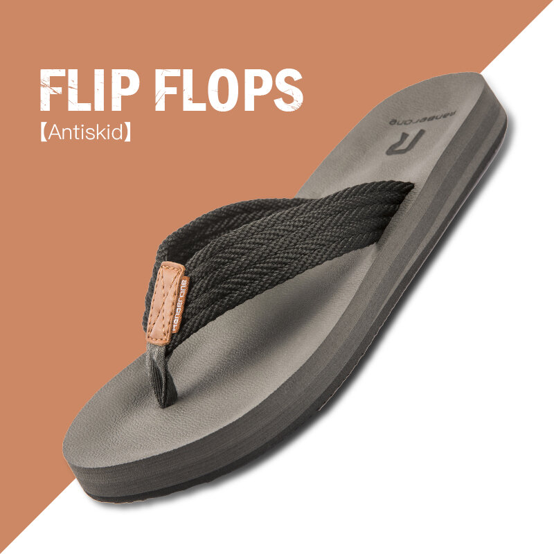 ขนาด 40-50 แบรนด์Flip Flopsชายฤดูร้อนสบายสบายๆรองเท้าลื่นรองเท้าแตะQuick-แห้งรองเท้าแตะชายPantufa