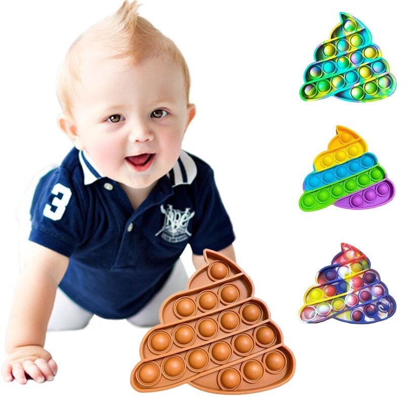 Caixa de brinquedos sensorial para crianças, brinquedo engraçado com aperto de estresse para adultos e crianças, almofada de bolhas, brinquedo de alívio de estresse