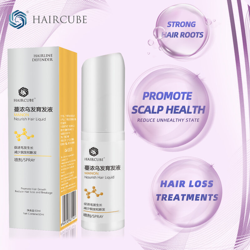 HAIRCUBE Fast Growth Essence Oil Hair Tonic Kit Soften Hair Anti Hair Loss Spray Natural Repair Hair Care Product for Men/Women