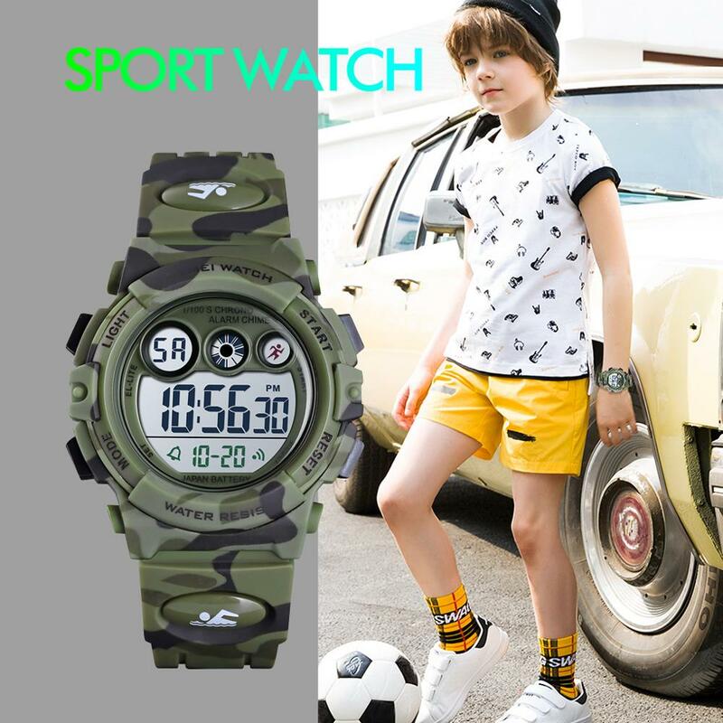 SKMEI спортивные детские часы, 50 м, водонепроницаемые, детские, молодежные, энергетические, с циферблатом, цветные, LED + EL Lights relogio infantile 1547