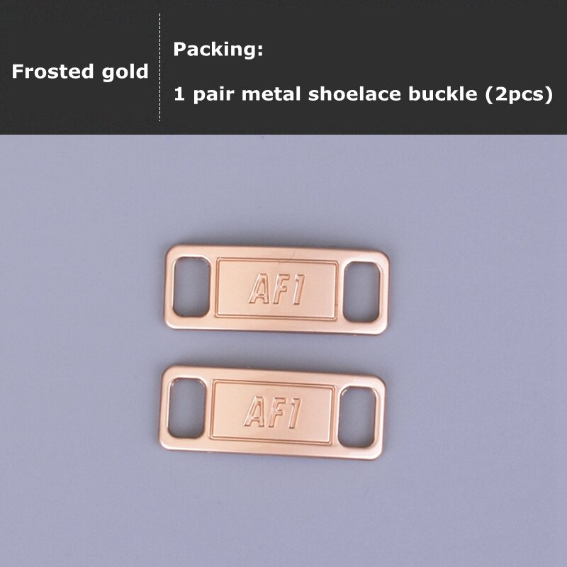 Air Force One Shoelace Buckle Metal Shoelaces AF1 Shoe Accessories Metal Lace Lock Sneaker Kits Metal Lace Buckle