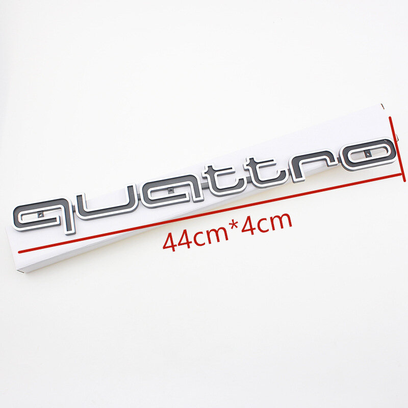 3D Автомобильная Наклейка ABS Авто решетка Эмблема Quattro наклейки для Audi Sline Quattor значок A3 A4 A5 A6 A7 A8 Q3 Q5 Q7 S3 S4 S5 S6 RS3 RS4