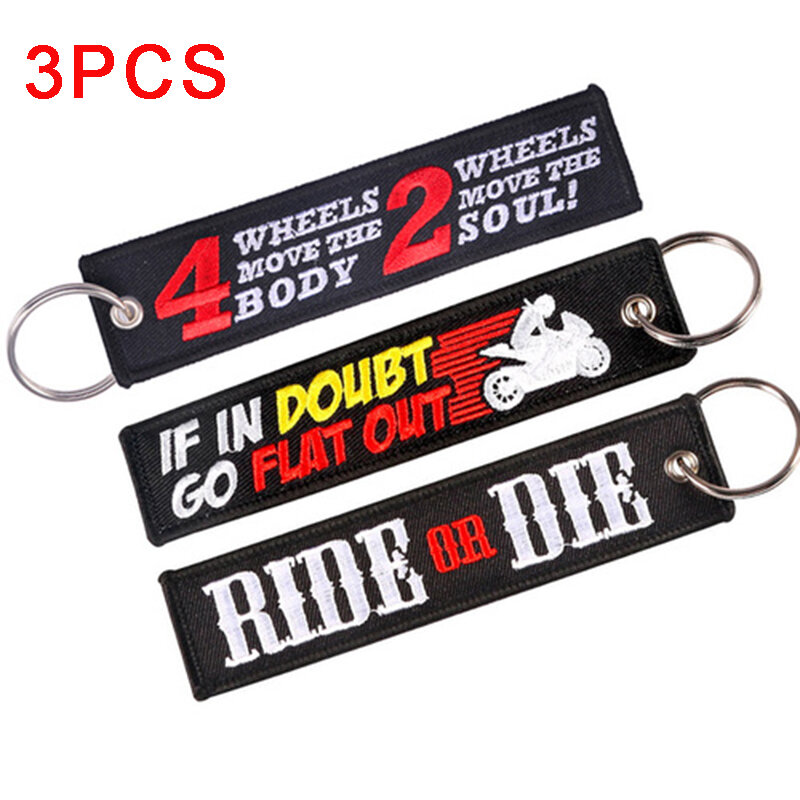 3Pcs/lot Remove Before Flight Keychains For Aviation Gifts Embroidery Customize Keychains Keyring key Holder Cars Sleutelhanger