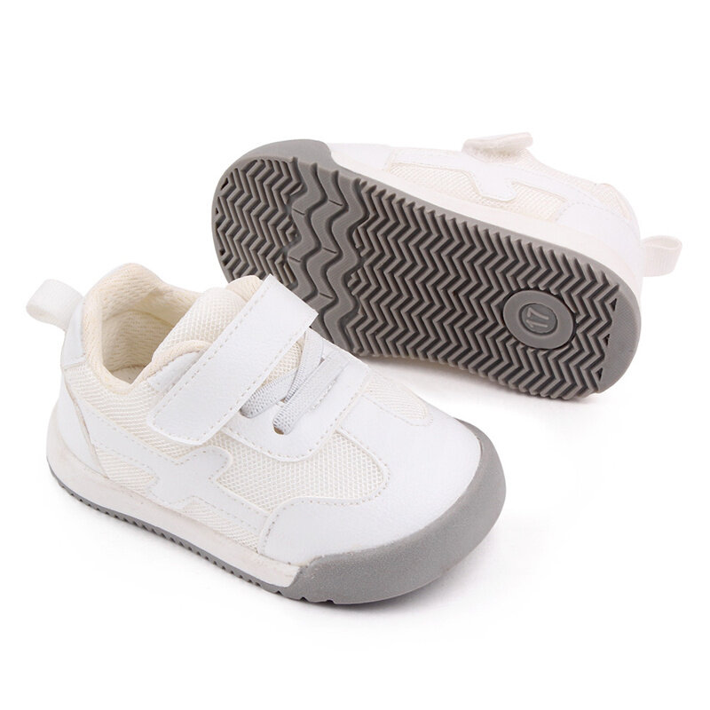 2021 الخريف طفلة الصبي حذاء طفل صغير أحذية رياضية الرضع عادية لينة أسفل مريحة تنفس طفل حذاء رياضة الوردي