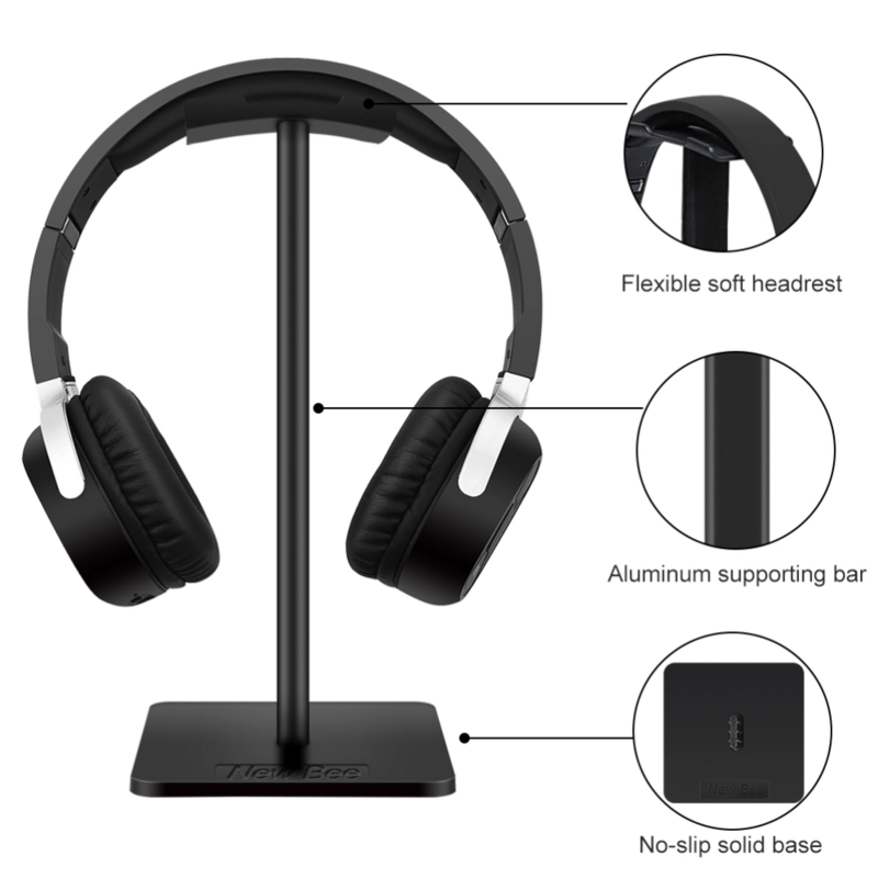 Aluminium Gaming Headset Kopfhörer Aufhänger Halter Kopfhörer Ständer Schreibtisch Ständer Regal Halterung Rack Kopfhörer Zubehör