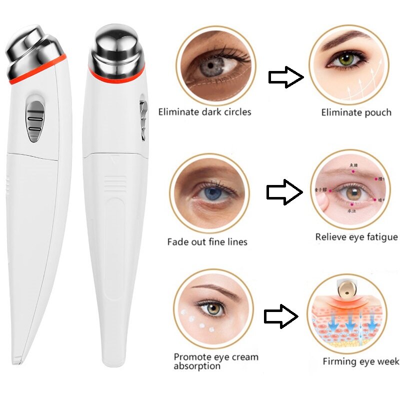 Elektrische Eye Massager Voor Gezicht Magic Eye Fijne Lijnen Lifting Aanscherping Eye Massager Eye Care Tool Dropship Huidverstrakking
