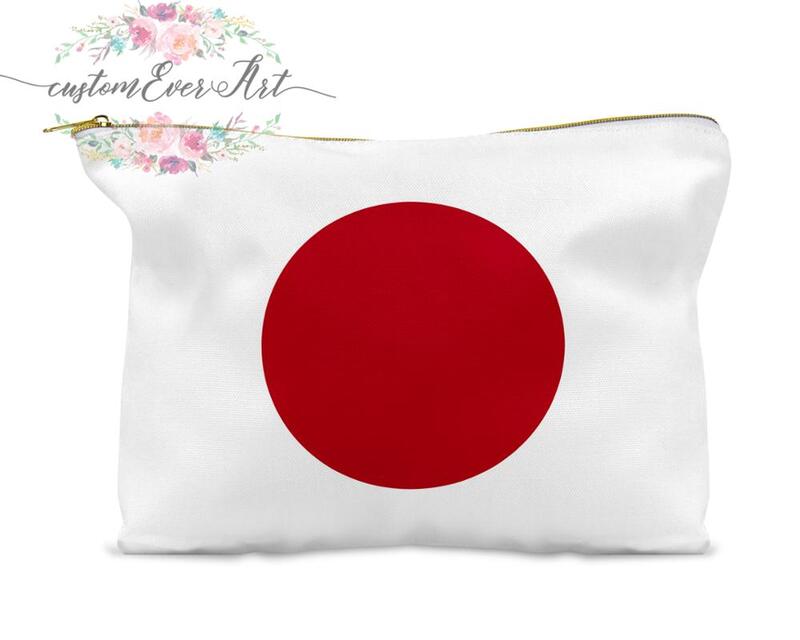 Japão saco cosmético personalizado saco de maquiagem pequeno saco de cosméticos saco de higiene pessoal bolsa com zíper presente da dama de honra