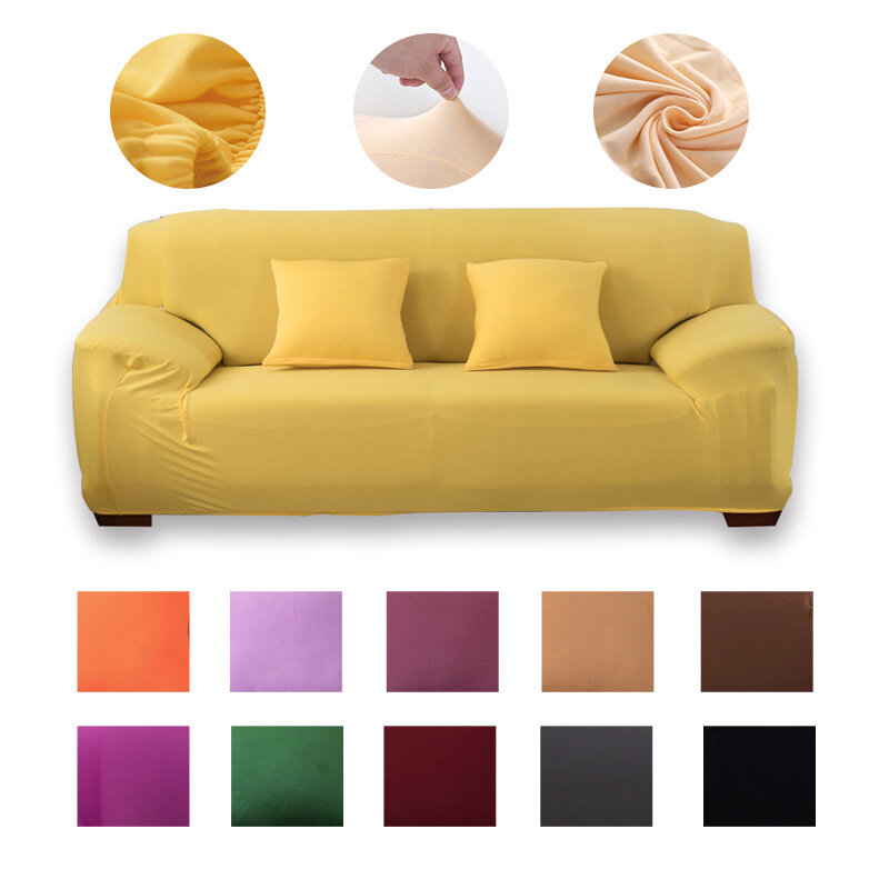 Funda elástica de licra de sofá, cubierta moderna en forma de L o esquina, para sillón seccional en sala de estar, de 1/2/3/4 asientos