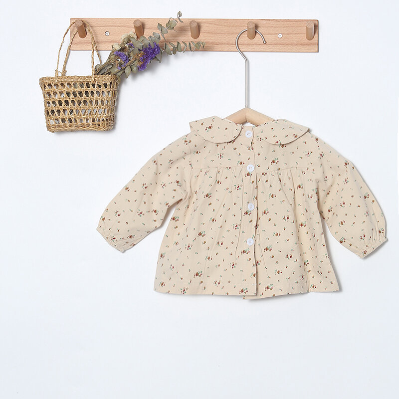 Yg New Female Baby Exotic Green Corduroy Suspender 0-2 Year Old Girl Lovely One-piece Climbing Suit With Lotus Leaf Collar Sweat