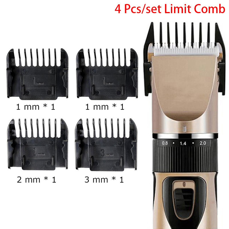 4 Pcs Guide Combs Hair Trimmer Clipper Limit Comb Cutting Guide Replacement Tool Attachment Size Barber Replacement