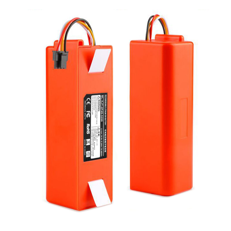Bateria para aspirador de pó xiaomi mi, 5200mah/6500mah para xiaomi acessórios roborock s50 s51