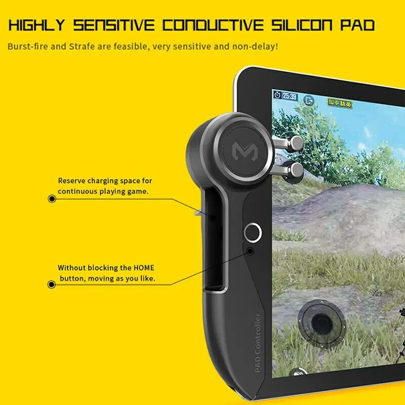 NEW Ipad Trigger PUBG Game Controller Six Finger L1R1 Fire Aim Button Gamepad Joystick For Tablet Smartphone Game Accessories