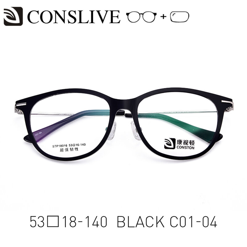 Mulher óculos de prescrição óculos ópticos progressivos fotochromic miopia redonda quadros com lentes stp18016