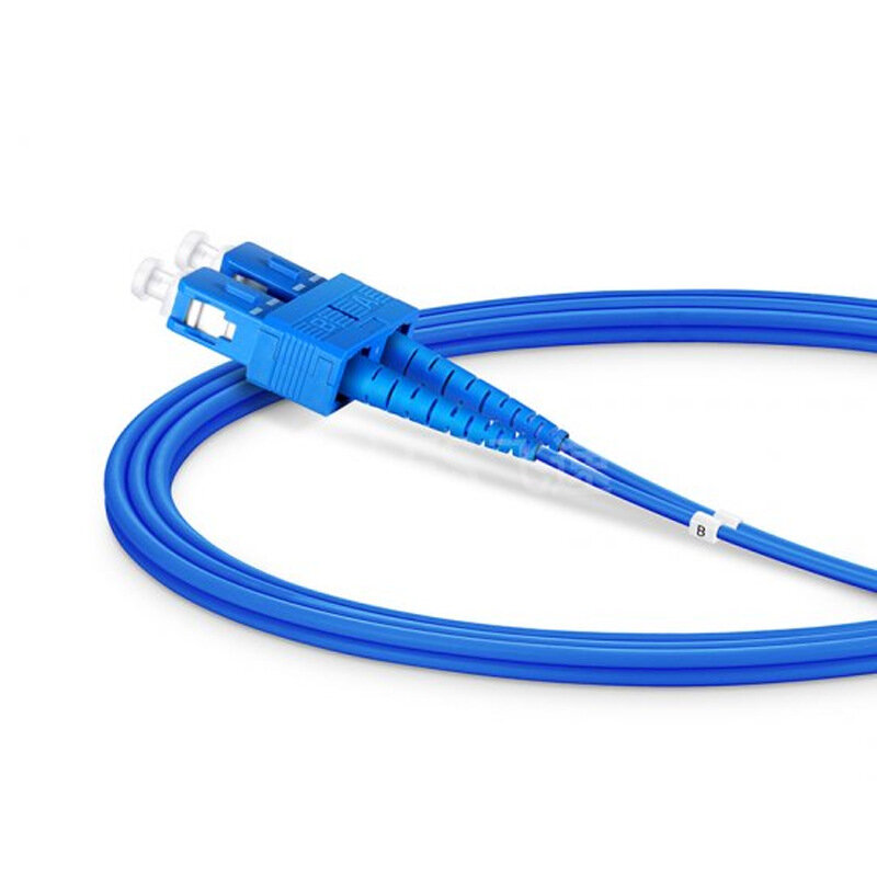 Câble de raccordement en fibre optique PVC, 1m, SC LC FC ST APC, cordon de raccordement blindé Duplex, Ftth SC