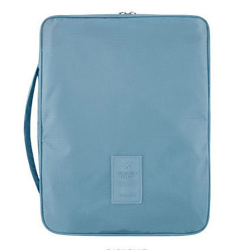 Zipper bolsa de camisas impermeável, bolsa organizadora, resistente ao dobra, para armazenamento de roupas, lavanderia, livro, suporte, bolsa de roupas portátil