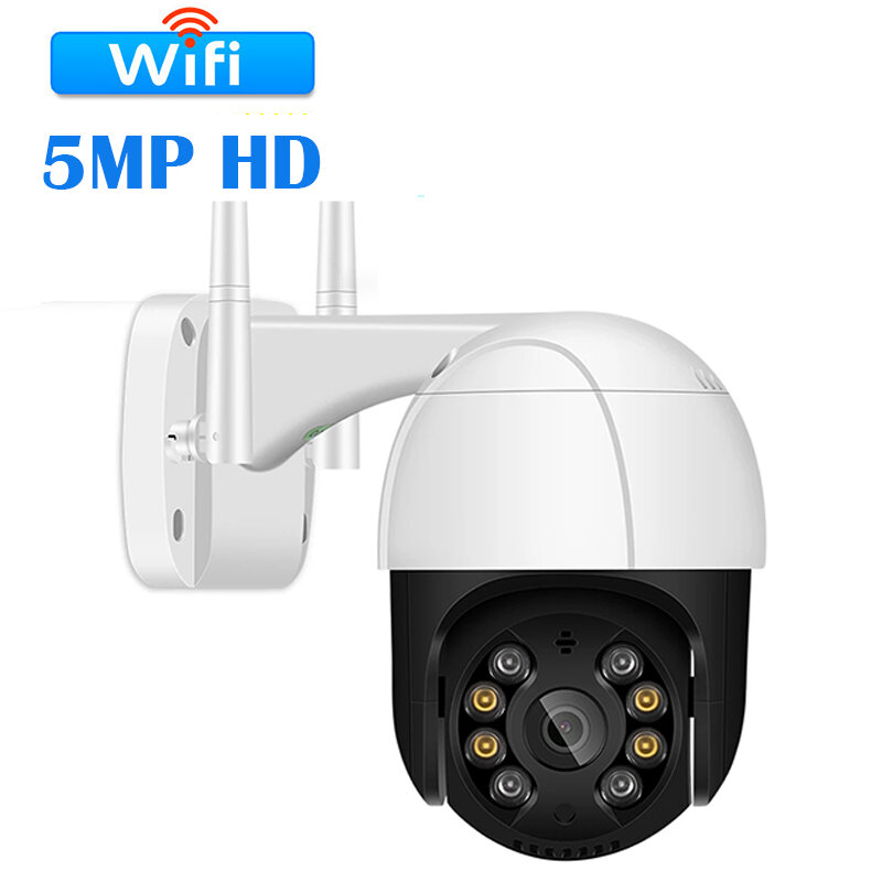 Telecamera IP Origina 5MP HD Outdoor AI rilevazione umana Audio sicurezza Wireless telecamera CCTV Zoom digitale telecamera di sorveglianza Wifi