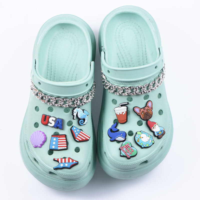 1 pz Charms disegni per Crocks scarpe decorazione morbido PVC ciondoli per scarpe accessori decorazione da giardino per braccialetti regalo per bambini