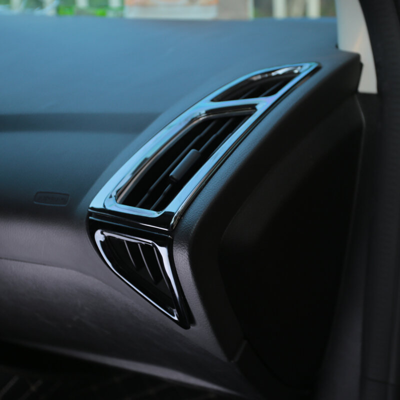 ALittleChange Interior Front Air Vent Trim Air Conditioning Decoration Sticker for Ford Focus 3 4 MK3 MK4 2012 - 2016 2017 2018