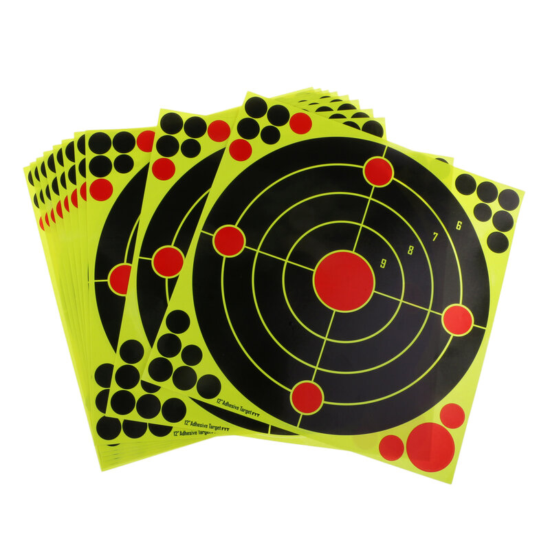 10 stücke 12 ''x 12'' selbstklebende Splatter & Reaktiven Ziele für Schießen Bogenschießen