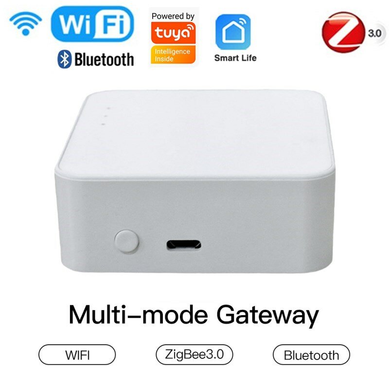 ZigBee Tuya inteligente Hub de enlace puente inteligente WiFi en casa + Bluetooth + Zigbee Multi-modo Gateway vida inteligente aplicación remota de Control