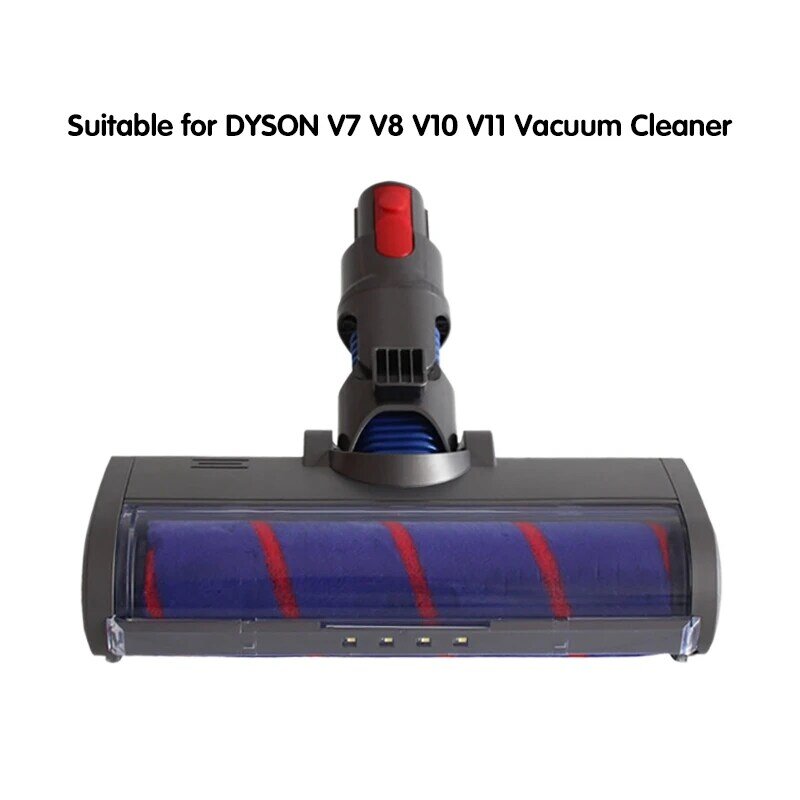 Absolute Fluffy Soft Roller Head Quick Release Electric Floor Head for Dyson V7 V8 V10 V11 Vacuum Cleaner Repair Parts
