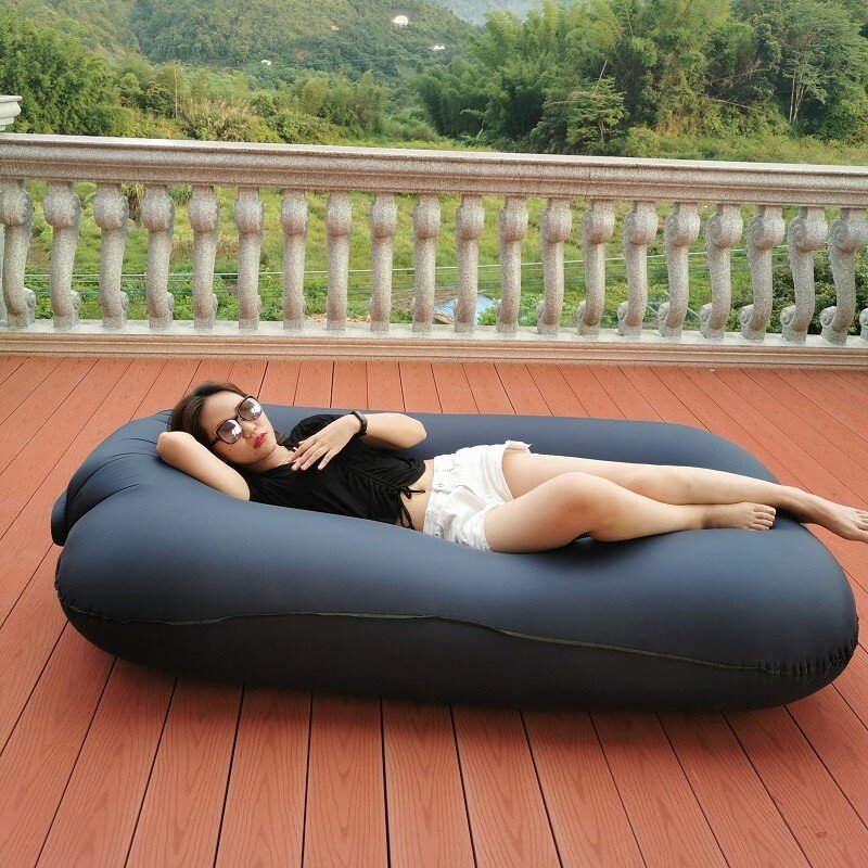Inflatableสวนเฟอร์นิเจอร์โซฟากันน้ำกระเป๋ากลางแจ้งLazy AirโซฟาแบบพกพาBeach LoungeนอนDaybed
