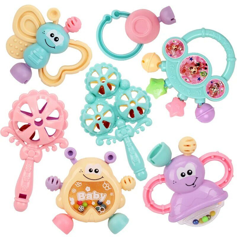 Bebê recém-nascido brinquedos de pelúcia bebê chocalhos celulares dos desenhos animados animal pendurado sino brinquedos educativos do bebê 0-12 meses speelgoed