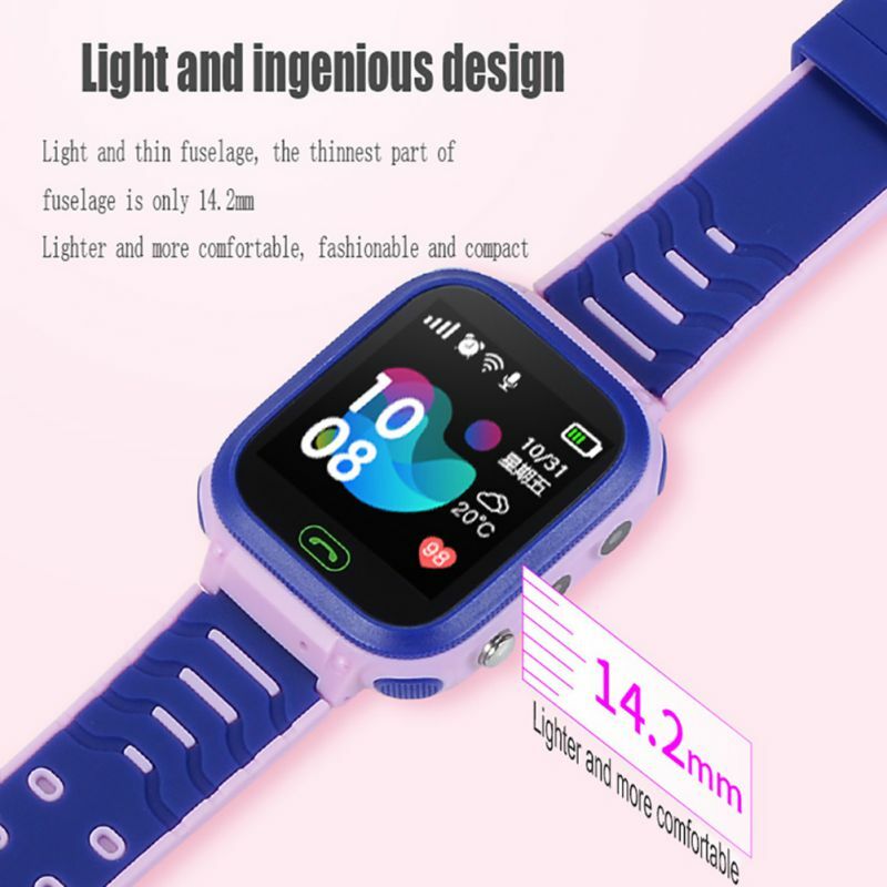 Kids Smartwatch Waterproof LBS Wristwatches With SOS Camera Alarm Clock 1.44 HD Screen Games For 3-12 Year Old Boys Girls Gift