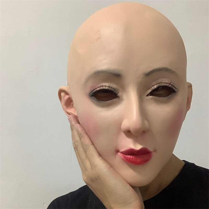 2022ที่สมจริงหญิงหน้ากากสำหรับ Halloween Human หญิง Masquer ชุด Face Hood สาวเซ็กซี่ Crossdress คอสเพลย์หน้ากาก