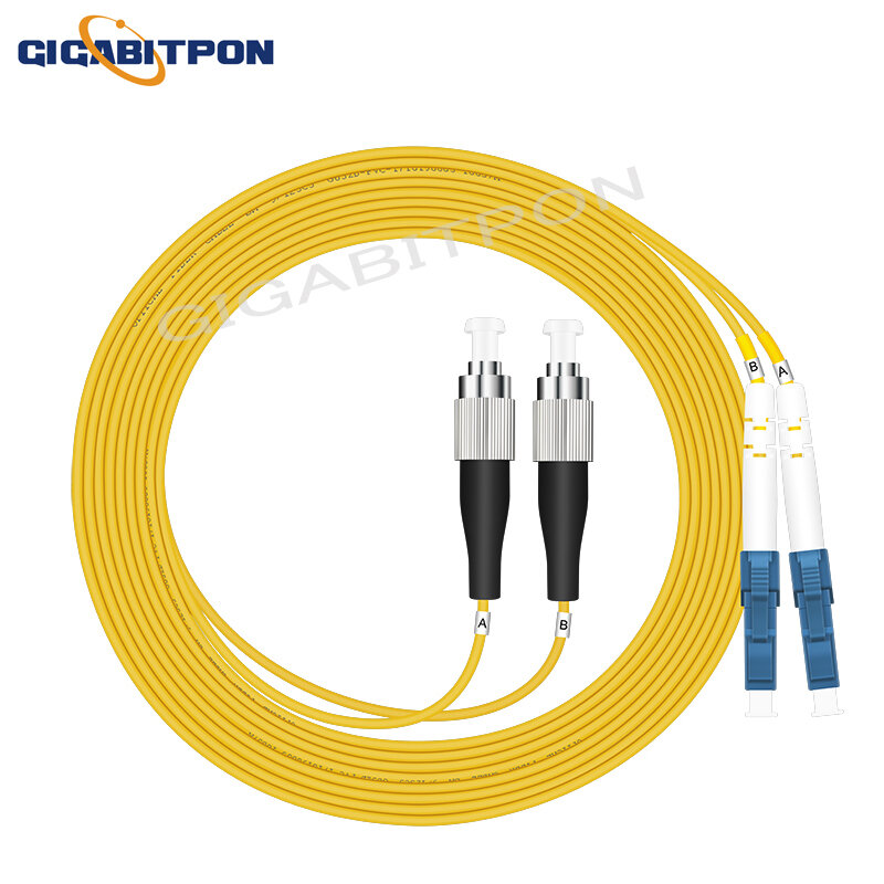 FC-LC FC/UPC-LC/UPC Jumper Serat Optik FTTH Single-Mode Kabel Power Cord 1M-20M Kualitas Tinggi Jumper Serat Optik (10PCS/Packag