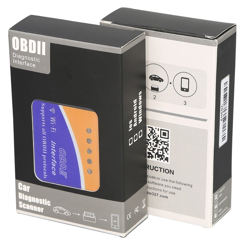2021 Auto Elm327 V1.5 WiFi Bluetooth OBD2 Pic18f25k80 OBD2 Scan Tool OBDII OBD Adapter Diagnostic interface For Android/IOS