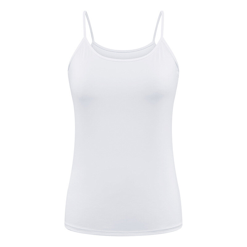 女性のための通気性のあるノースリーブTシャツ,サスペンダーベルト付きの通気性のあるサマーウェア