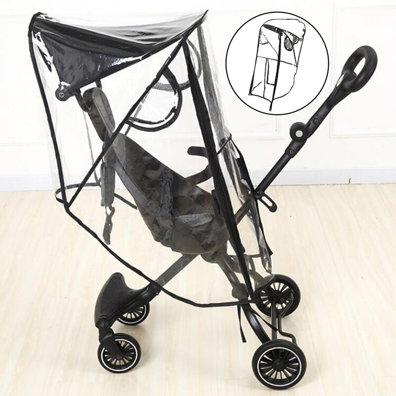 รถเข็นเด็กทารก Rain Windproof Wind Dust Shield รถเข็นเด็กอุปกรณ์เสริม